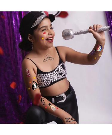 Selena Temporary Tattoos 100Pcs - Singer Inspired Stickers for Girls & Kids Party Decor - Buy Online on GoSupps.com