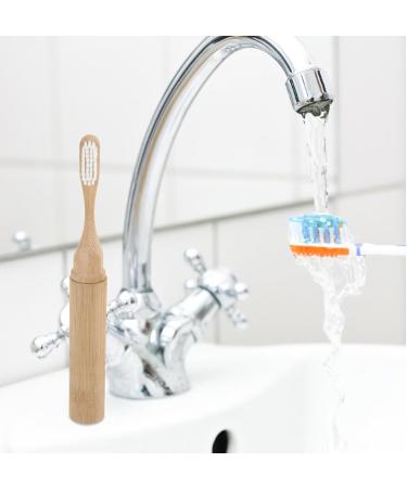 Angoily Folding Bamboo Toothbrush - Portable Travel Toothbrush with Soft Bristles | Eco-Friendly & Foldable Design | Ideal for Adults - Buy Online on GoSupps.com