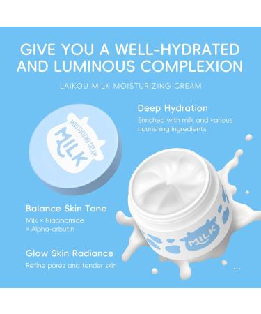 ARCHIDATE Milk Skincare Routine Set Deep Moisturizing Face Care Set Anti Aging Improves Skin Elasticity Gentle and Soothing Reduces Skin Dullness Skincare Gift Sets for Women Girl - Buy Online on GoSupps.com