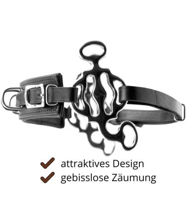 AMKA 3 Ring Baroque Hackamore Flexi - Stainless Steel Straps & Noseband | International Shipping - Buy Online on GoSupps.com