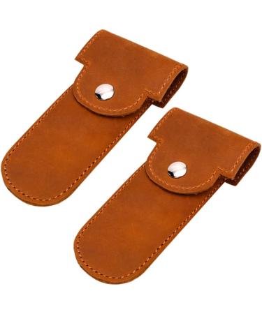 Minkissy 10 Pcs Razor Case Storage Bag - PU Soft Man Leather Organizer for Travel | International Shipping Available - Buy Online on GoSupps.com