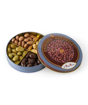 LE ROY RENÉ Epicerie Fine - Assorted box of chocolate coatings, traditional metal box 230g.
