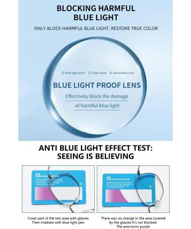 Vevesmundo Blue Light Filter Reading Glasses - Retro Metal Design for Men & Women Anti-Blue Light Visual Aid Gold 2.0x Magnification - Buy Online on GoSupps.com