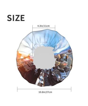 New York City Skyline Shower Cap - Waterproof Reusable Bath Cap for All Genders - Ideal for Spa, Salon, and Home Use - Buy Online on GoSupps.com