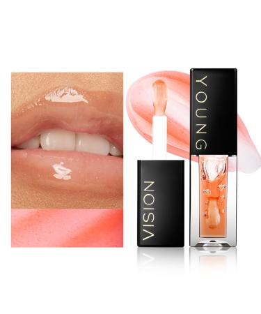 YOUNG VISION Lip Glow Oil - Moisturizing Lip Gloss with Jojoba Seed Oil | Plumping Hydration (6 - Buy Online on GoSupps.com