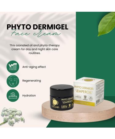 OZOLABS | Phyto Dermigel Day and Night Face Cream | With the benefits of Ozonated Olive Oil with Calendula and Hypericum Extracts| ISO 9001 | 30 ml - Buy Online on GoSupps.com