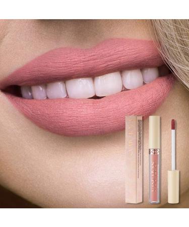 Amzfly 6-Piece Nude Matte Liquid Lipstick Set | Long-Lasting, Waterproof & Non-Sticky Lip Gloss for Women's Makeup - Buy Online on GoSupps.com
