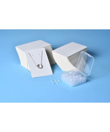 BUUFAN 900 PCS Earring Necklace Display Cards Set - White Kraft Paper Card Holder with Self-Seal Bags and Earring Backs for Jewelry DIY and Selling | 6x9 White - Buy Online on GoSupps.com