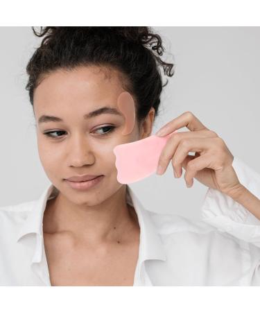 Magiclulu 8-Piece Gua Sha Massage Tool Set - Pink Acupuncture & Scraping Therapy Board for Glowing Skin - Buy Online on GoSupps.com