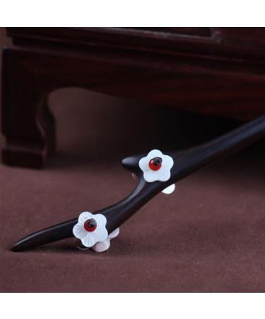 TOP SEWING Ebony Wooden Hair Fork | Handmade Antler Hair Sticks for Long Hair | Chinese Carved Hair Pins | Stylish Hair Chopsticks with Gift Box - Buy Online on GoSupps.com