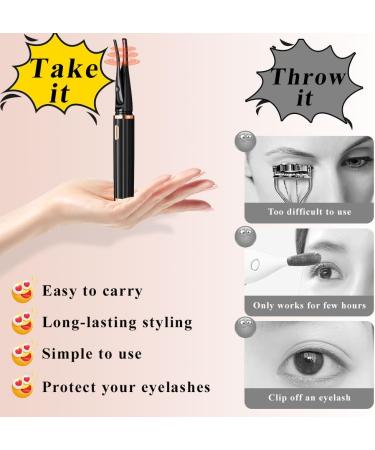 Heated Eyelash Curler - Electric Lash Lifting Kit with Temperature Control & Comb for Natural Curls | International Shipping Available - Buy Online on GoSupps.com