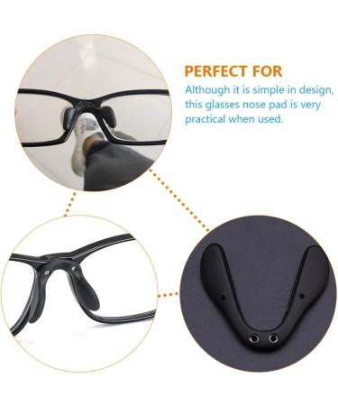 Buy Beavorty 6-Pack Glasses Nose Pads Comfortable Saddle Bridge Cushions for Glasses & Sunglasses Durable Metal Nose Pads for All Frames - Buy Online on GoSupps.com