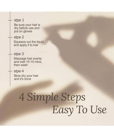 Hair Dye Shampoo 3 in 1 - Instant Black Color Semi-Permanent & Easy to Use for Home & Salon - 16.9 FL OZ - Buy Online on GoSupps.com