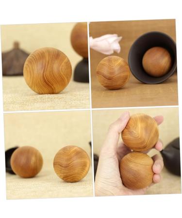 Buy Lurrose 4-Piece Massage Globe & Chinese Meditation Balls | Wooden Hand Exercise Balls for Neck Fitness | International Shipping - Buy Online on GoSupps.com