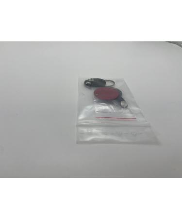 Custom Engraved Dog Tags - Push Button | Synthetic Leather | Blue Black Red Yellow | 30mm | Perfect for Control Branding - Buy Online on GoSupps.com