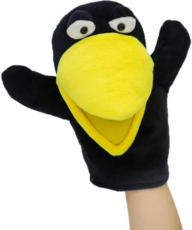Lilizzhoumax Simulation Crow Hand Puppet Plush Toy - Interactive Early Education Toy & Gift for Kids - Buy Online on GoSupps.com