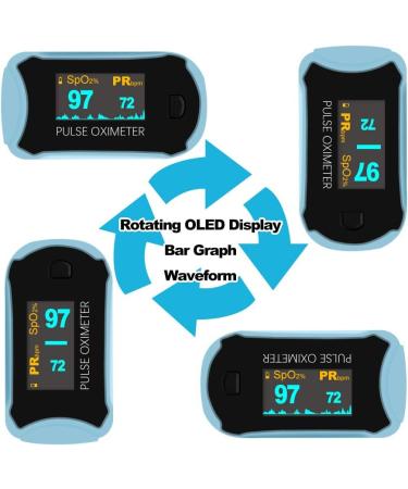 Buy Easy Home Pulse Oximeter - Accurate SPO2 & Heart Rate Monitor Portable with OLED Display - International Shipping Available - Buy Online on GoSupps.com