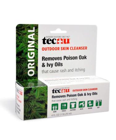 Tec Labs Tecnu Original Poison Oak  Ivy Outdoor Skin Cleanser - First Step in Poison Ivy Treatment - 4 Ounce
