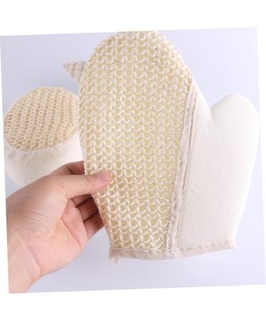 Beavorty Sponge Puff Gloves - 9 Pcs Exfoliating Shower Mittens for Dead Skin Removal | Double Sided Sisal Bath Gloves - Buy Online on GoSupps.com