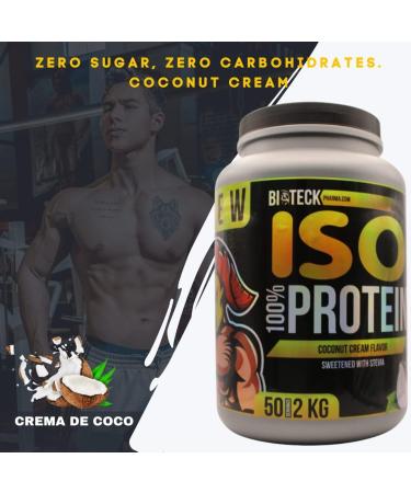 Buy BIOTECKPHARMA ISO Protein Coconut Cream Flavor - 2KG | Premium Quality Protein for International Shipping - Buy Online on GoSupps.com