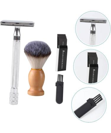 Frcolor Manual Razor Trimmer Set for Men | Beard Hair and Shaving Brush - Old-Fashioned Grooming Essentials for Perfect Facial Hair - Buy Online on GoSupps.com