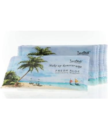 TRAVELWELL Cleanings & Make-Up Remover Wipes 500 Count - Natural Aloe, Alcohol-Free, Individually Wrapped Travel Packs - Elderly Bathing, Hotel Toiletries, Landscape Series - Buy Online on GoSupps.com