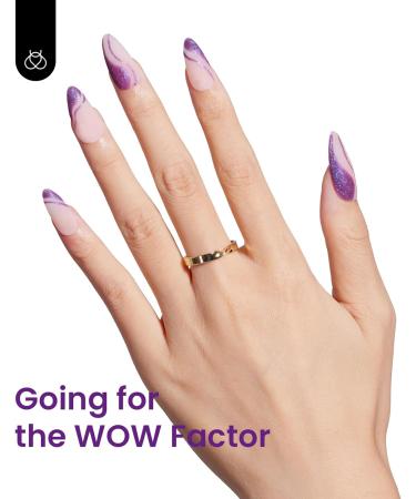 15mL Regal Purple Sparkle Pearl Glitter Gel Nail Polish | Soak Off UV LED | DIY Manicure | Salon Quality | Beetles - Buy Online on GoSupps.com