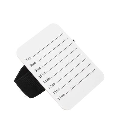Honbay Professional Individual Eyelash Extension Hand Plate Acrylic White Lash Tray Lash Pallet with Elastic Strip