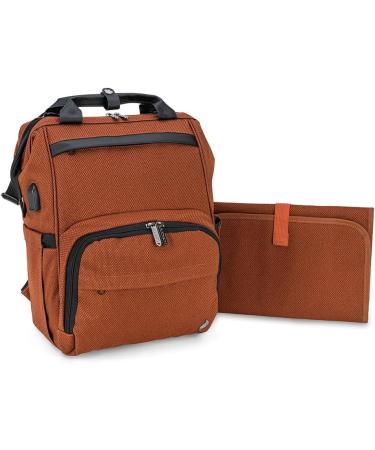 Osann Diaper Backpack - Large Capacity Storage with Mobile Phone Port | Caramel Color - Buy Online on GoSupps.com