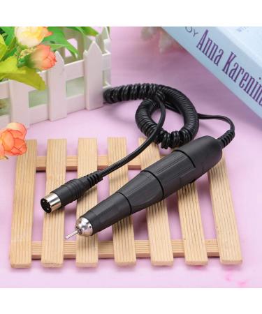 May Gifts 102L-2.35mm Pen Design High Strength Nail Polish Handpiece Nail Drill Handle Wear Resistant Comfortable for Home DIY Professional Salon(black)
