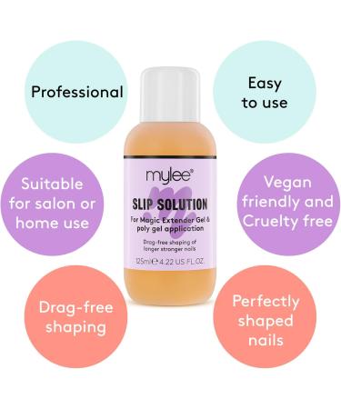 Mylee Slip Solution 125ml for Builder Gel Nail Tips & Extensions - UV/LED Liquid Solution - Buy Online on GoSupps.com