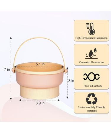 Buy 3-in-1 Silicone Makeup Brush Cleaning Mat - Portable Brush Cleaner Bowl with Drying Holder | Large Beige Cosmetic Brush Cleaner - Buy Online on GoSupps.com