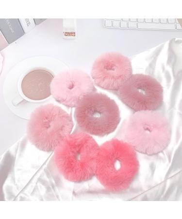 3Pairs Fuzzy Scrunchies Pom Pom Hair Tie Hair Bands Hair Rope Elastic Hair Ties Hair Bobbles Ponytail Holders Hair Accessories Hair Bobbles(Mixed Colors) - Buy Online on GoSupps.com