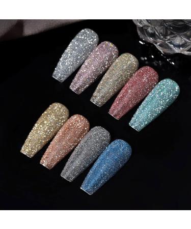 Nail Art UV Lamp Manicure Art Semi Permanent Flash Diamond Gel Colorful Phototherapy Gel Gel Nail Polish - (Color: 9) - Buy Online on GoSupps.com