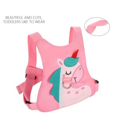Baby Walking Safety Harness with Anti-Lost Wrist Link - Pink Unicorn Design for Toddler Girls/Boys Travel - Buy Online on GoSupps.com