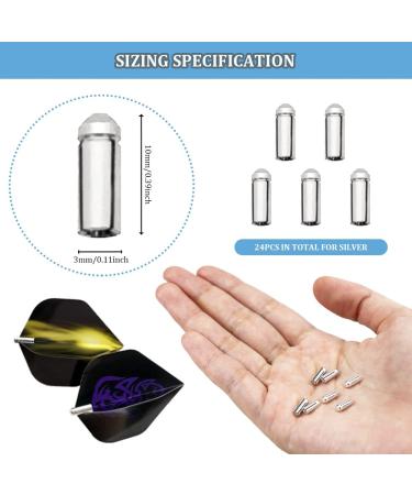 LNQ LUNIQI 24 Pcs Aluminum Dart Flight Wing Savers - 90 Degree Fixed Protectors for Professional Dart Competition - Buy Online on GoSupps.com