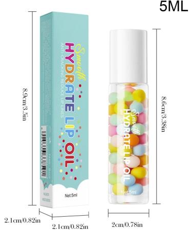 Moisturizing oil for very dry lips | Long-lasting roll-on nourishing lip oil - Long-lasting natural moisturizing lip oil 5ml for dry chapped lips - Buy Online on GoSupps.com