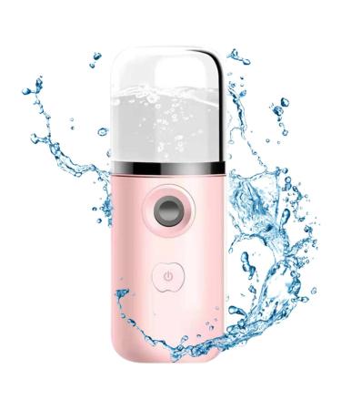 Face Mister | Portable Nano Ionic Mist Sprayer | Eyelash Aftercare Tool - Rechargeable Face Steamer for Lash Salon Make-Up & Skincare Treatments Guanglu Pink