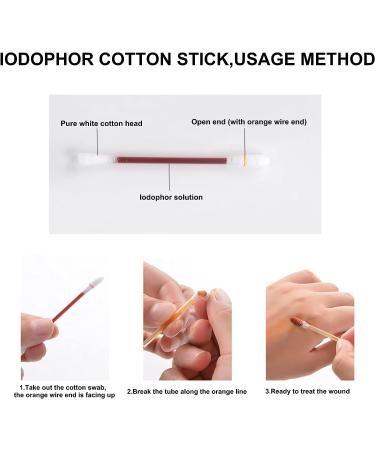 50 PCS Disposable Iodine Swab Portable Medical Swabs Outdoor Supplies Care Nasal - Buy Online on GoSupps.com