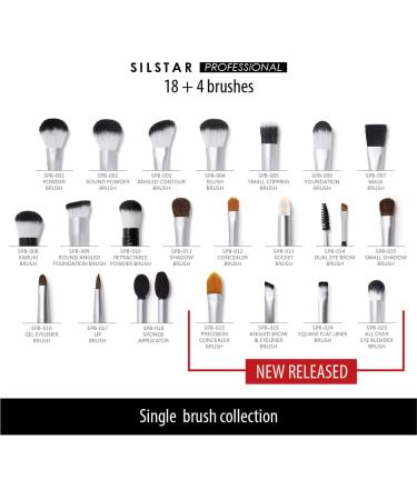 Silstar Professional Square Flat Liner Brush - Cruelty-Free Synthetic Hair Makeup Brush with Natural Birch Handle | Flawless Application Made in Korea - Buy Online on GoSupps.com