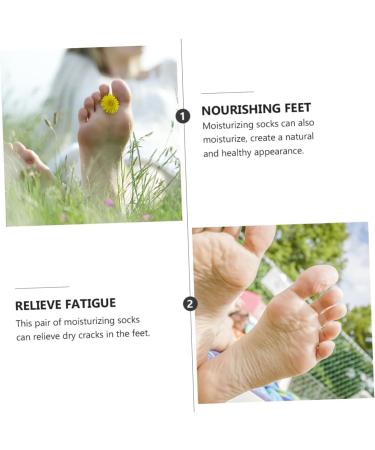 minkissy 5 Pairs Moisturizing Socks Wicking Socks Moisturizing Heel Sleeves Heel Protectors Heel Protector Heel Cushions Silicone Heel Protector Dry Feet Socks Foot Cotton Yoga Socks Purple - Buy Online on GoSupps.com
