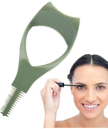 3 in 1 Eyelash Applicator Tool Mascara brush Applicator Mascara wand Mascara Shield and Eyelash Guard Important Makeup Accessories for Women Girls and Ladies Perfect for Daily Use and Parties Green - Buy Online on GoSupps.com