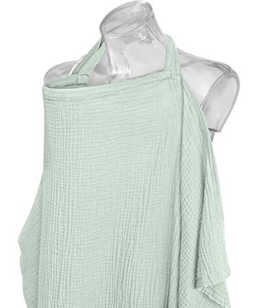 Fychuo Breastfeeding Cover & Colostrum Collection Kit | Cotton Nursing Cover for Mum | Soft Large Muslin Cloths for Baby | Green - Buy Online on GoSupps.com