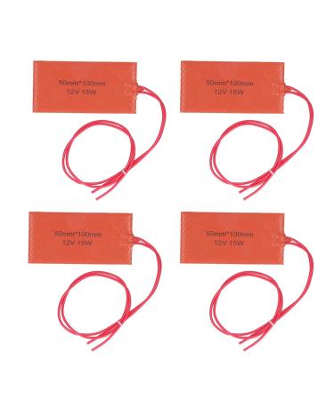 Buy 4 Pack Silicone Heating Pads - 50x100mm 12V 15W Flexible Heating Mats for 3D Printers | International Shipping Available - Buy Online on GoSupps.com