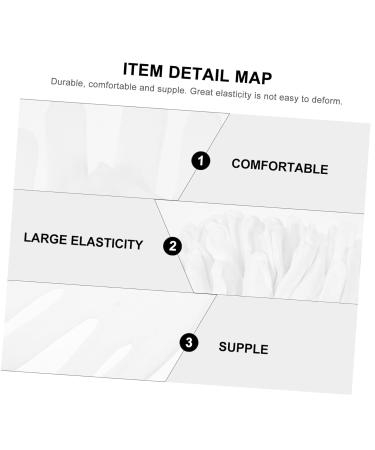 NUSITOU 12 Pairs Washable Cotton Gloves Cotton Jewelry Gloves Stretchable Lining Gloves White Jewelry Gloves Elastic Cotton Gloves White Gloves Women Watch Moisturizing Hand Gloves Work 23x13x8.5cm - Buy Online on GoSupps.com