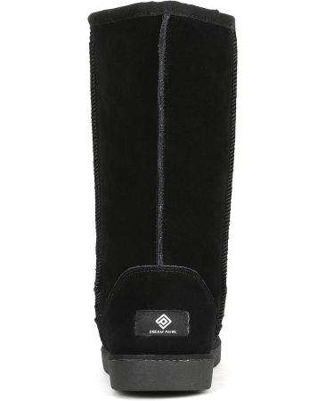 DREAM PAIRS Women's High-top Winter Snow Boots 8 Black | Slip-on, Warm & Comfortable Outdoor Booties - Buy Online on GoSupps.com