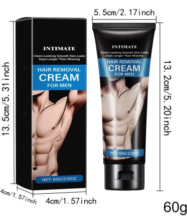  Luckxing Hair Removal Cream for Men - Gentle Cleansing Balm 60g Body Hair Removal Cream | for Dad Father Husband Boyfriend Hands Body Legs  - Buy Online on GoSupps.com