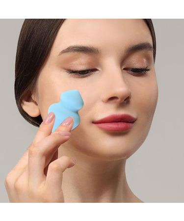 Makeup Sponges For Foundation Gyro Shape Soft Beauty Cosmetic Blender - Professional Streak Application Blender Sponge For Foundation Liquid Cream And Powder Gyro Beauty Egg 28*40*60 Blue - Buy Online on GoSupps.com
