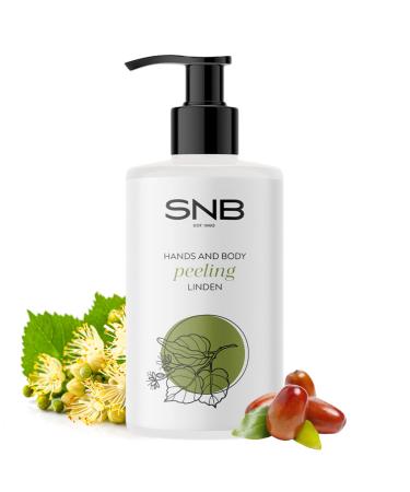SNB Professional Gommage pour les mains et le corps au tilleul 250 ml Gommage doux avec glyc rine huile de jojoba et extrait de tilleul Pour une peau souple et soign e Sans dess chement