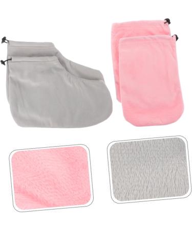 FOMIYES 3 Sets Gloves Paraffin Heated Booties Foot Wax Cover Paraffin Wax Feet Cover Hand Foot Care Tools Beauty Tools Paraffin Wax Mitts Booties Heat Tool Nursing Cover Fabric Pink Spa - Buy Online on GoSupps.com